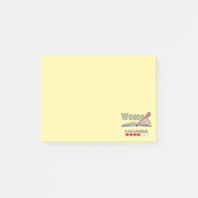 Skriva Ord Post-it Block (Framsida)