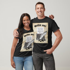 Skriva på! Personlig författare/poet T-Shirt