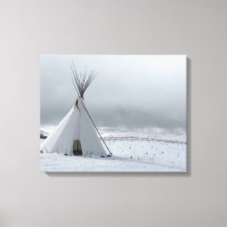 Skriva på Snö Canvas Art-utskrift