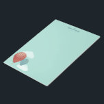 Skriva papper i målade Luftballonger Anteckningsblock<br><div class="desc">Det här anteckningsblocket med ofodrade skrivpapper innehåller mina färgade bilder av luftballonger i rött och blått med några flytande vita moln mot en mjuk ljusblå bakgrund. Du kan anpassa den här plattan med din egen namn eller annan text överst.</div>