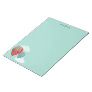 Skriva papper i målade Luftballonger Anteckningsblock