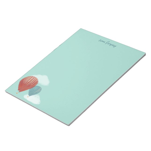 Skriva papper i målade Luftballonger Anteckningsblock (Vinklad)