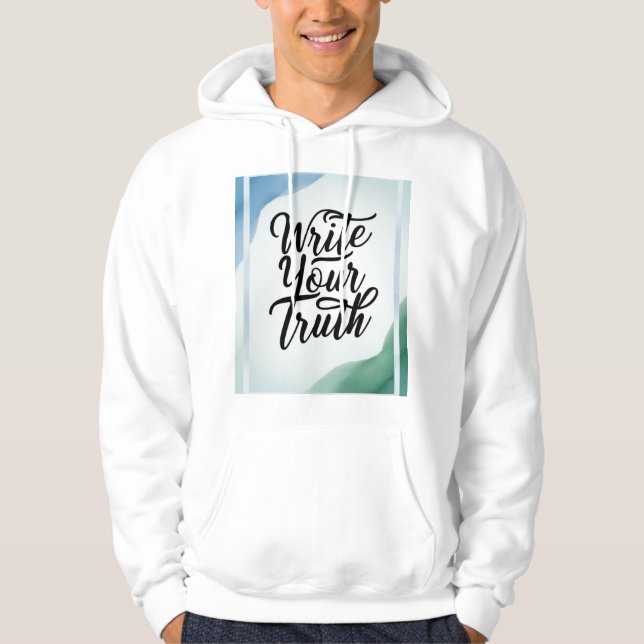 Skriva sanning 2 hoodie (Framsida)