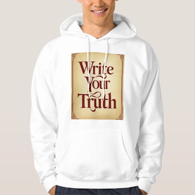 Skriva sanning 3 hoodie (Framsida)