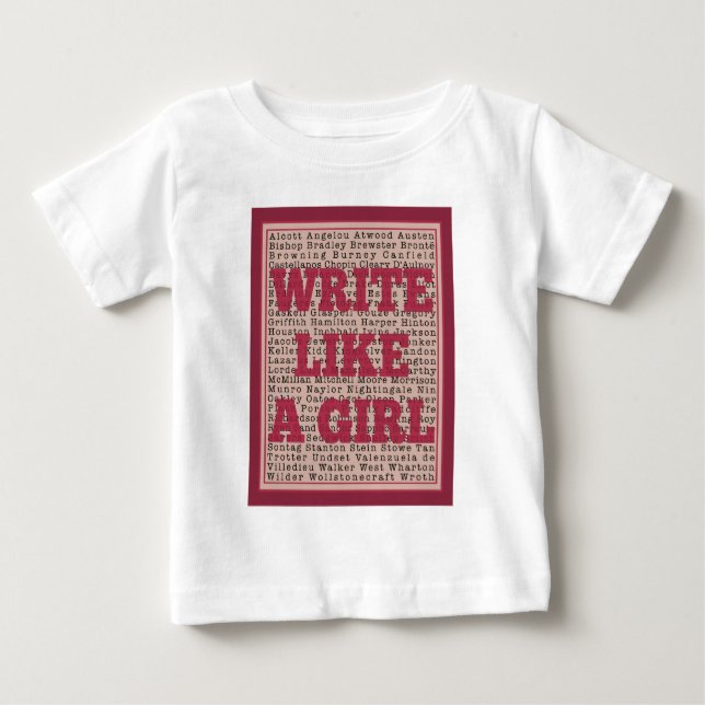Skriva som en liten läppstift t-shirt (Framsida)