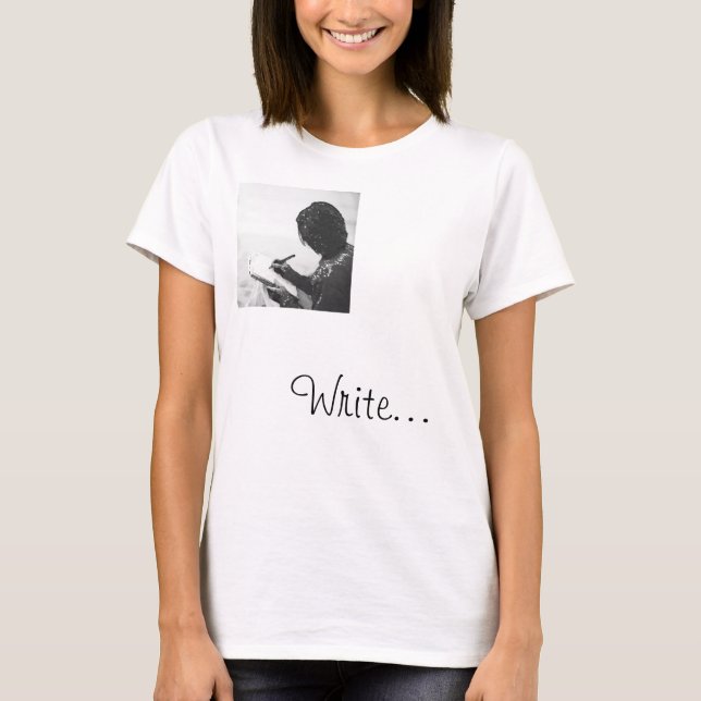 Skriva… T-shirt (Framsida)