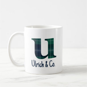 Skriva ut gemener Brev u initialt och Namn Kaffemugg