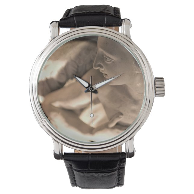 Skriva ut med marble Angel Sculpture Art Armbandsur (Framsida)