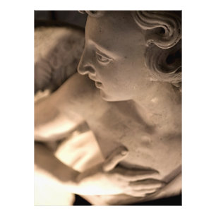 Skriva ut med marble Angel Sculpture Art Fototryck