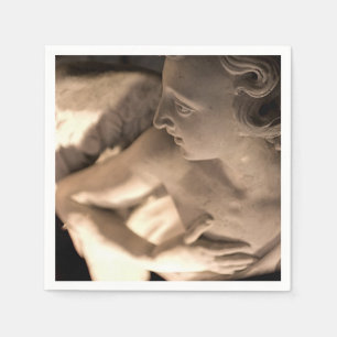 Skriva ut med marble Angel Sculpture Art Pappersservett
