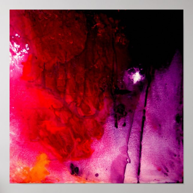 Skriva ut modern Abstrakt Art Poster (Framsidan)