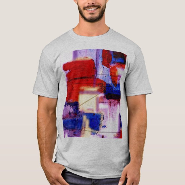 Skriva ut modern Abstrakt T Shirt (Framsida)