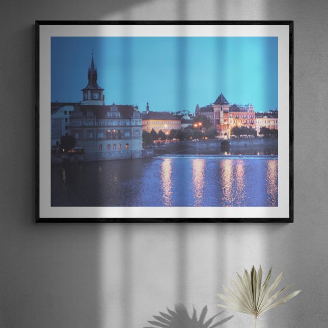 Skriva ut prague Nattght Fine Art Photography Poster (Skapare uppladdad)