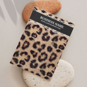 Skriva ut Visningen Juvelry Modern Leopard Visitkort