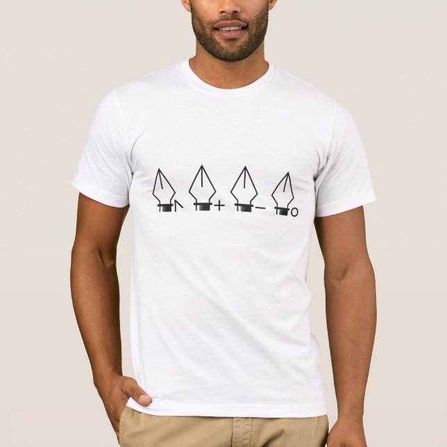 Skriva verktyg tee shirt (Framsida)