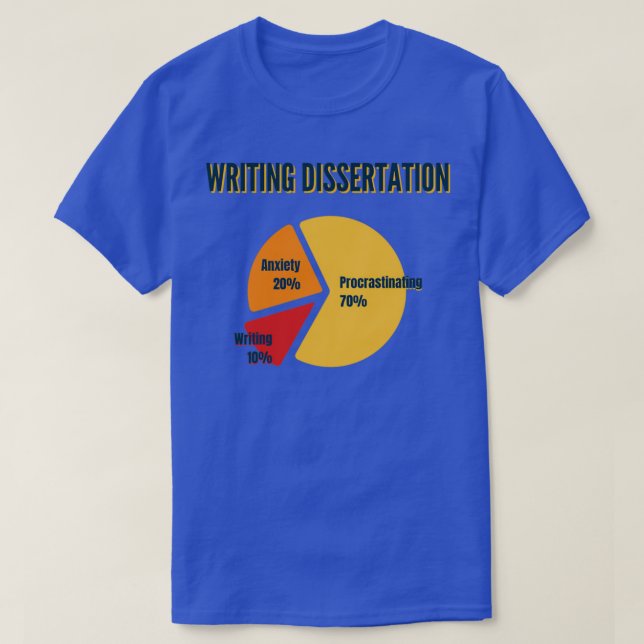 Skriva visning 70 Procrastination Funny Grad T Shirt (Design framsida)