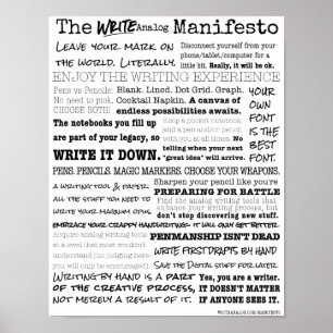 SkrivamotsvarighetManifesto Poster