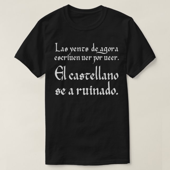 skrivan av Las yents de agora, se kastilianska T Shirt (Design framsida)