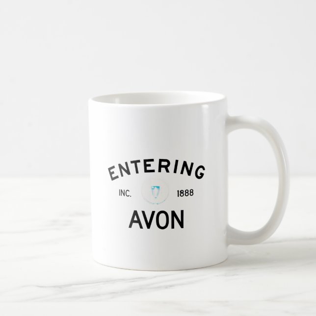 Skrivande in Avon Kaffemugg (Höger)