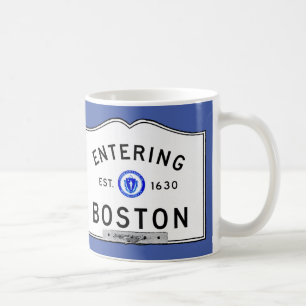 Skrivande in Boston Kaffemugg