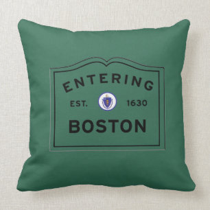 Skrivande in Boston Kudde