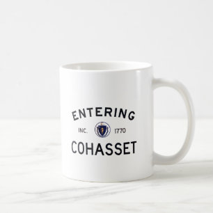 Skrivande in Cohasset Kaffemugg