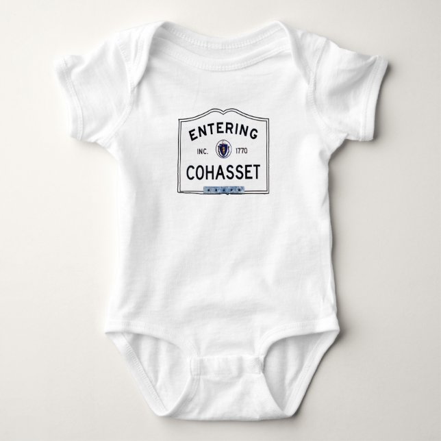 Skrivande in Cohasset Tee Shirt (Framsida)