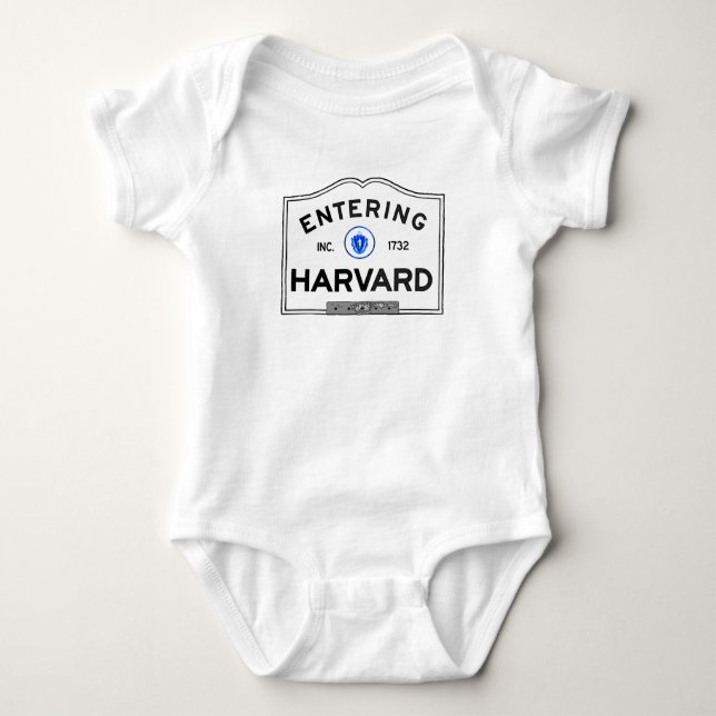 Skrivande in Harvard T Shirt (Framsida)