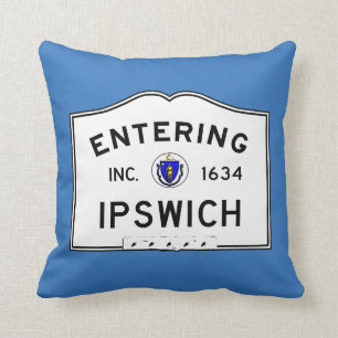 Skrivande in Ipswich Kudde
