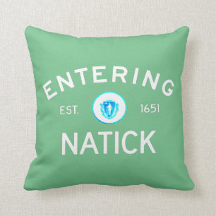 Skrivande in Natick Kudde