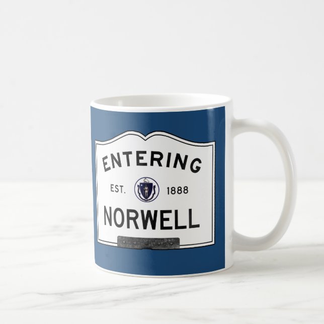 Skrivande in Norwell Kaffemugg (Höger)