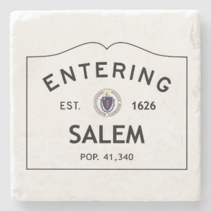 Skrivande in Salem Botticino marmorkustfartyg Underlägg Sten