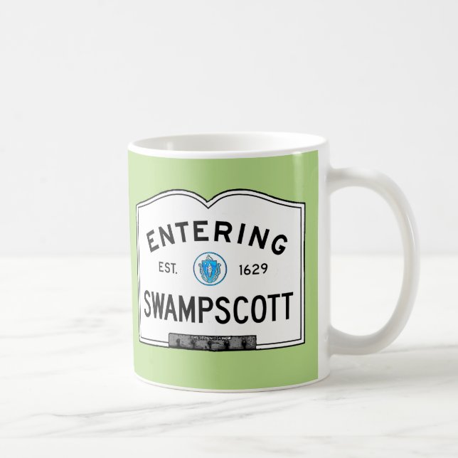 Skrivande in Swampscott Kaffemugg (Höger)