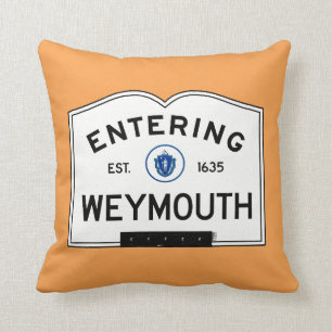 Skrivande in Weymouth Kudde