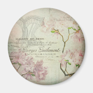 Skrivar chic fransk för vintage den sjaskiga magnet