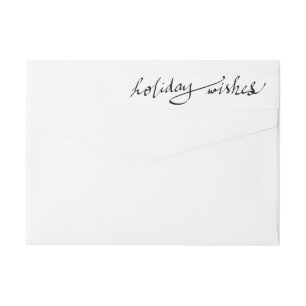 Skrivar den svart calligraphyen för modernt etikettband