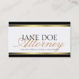 Skrivar guld- metalliska för advokat visitkort