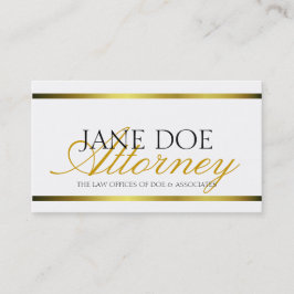 Skrivar guld- metalliska för advokat visitkort