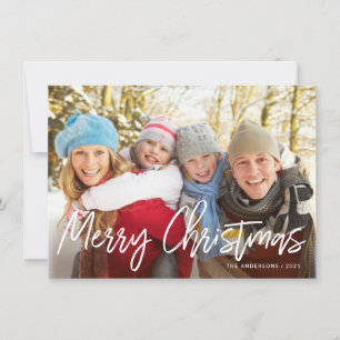 Skrivar handskriven vit för god jul fotoet julkort