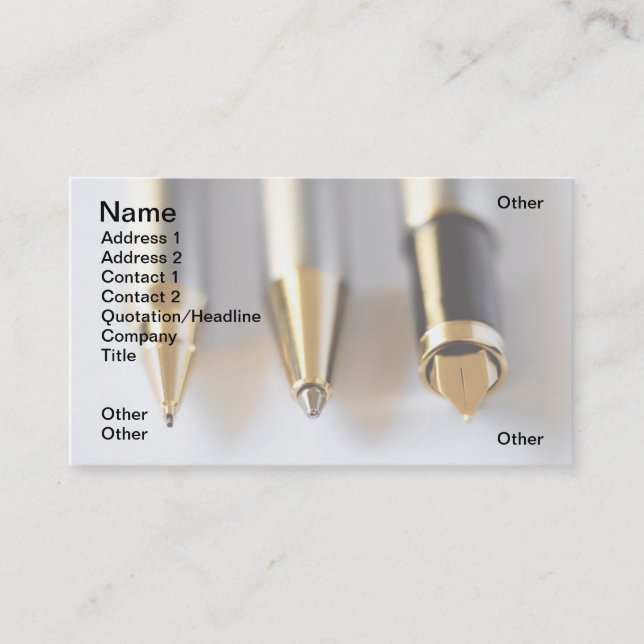 Skrivar Visitkort (Framsida)