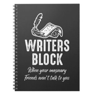 Skrivarblocksfunktionen Författare Witty Bok Write Anteckningsbok