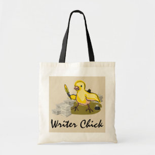 SkrivarChick med Papper, ludd och Bläck Tygkasse