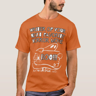 Skrivare av din favorit skräckfilm skräckmanus t shirt