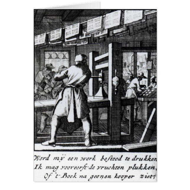 Skrivaren Bok Hälsningskort (Framsidan)