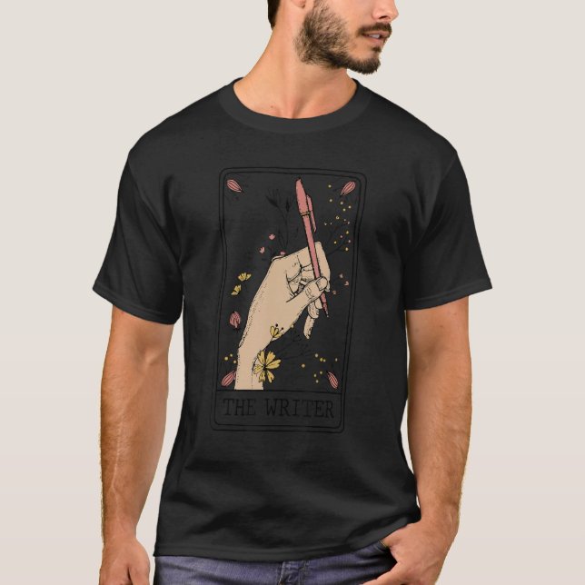 Skrivaren Tarrot Card Fortune Teller Tarrot Reade T Shirt (Framsida)