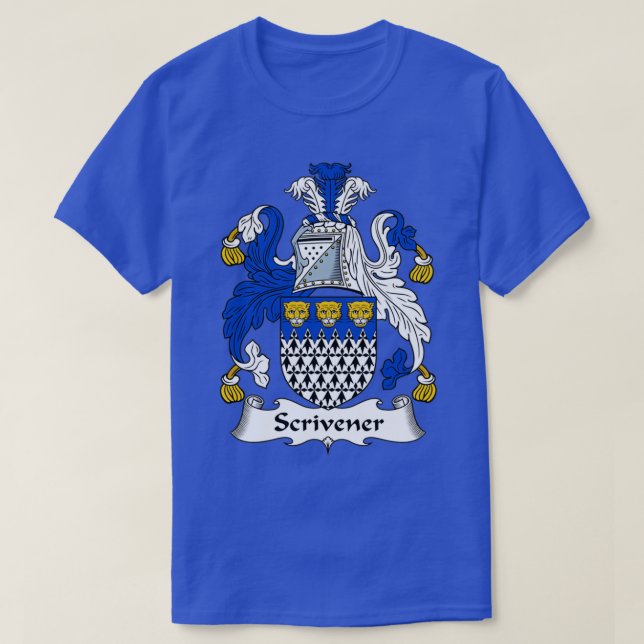 Skrivarens Jacka av Arm Family Crest T Shirt (Design framsida)
