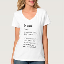 Skrivarens Ord: Noun Definition Women's T-Shirt