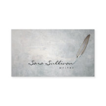 Skrivarens Quill Pen Grunge Struktur BusinessCard