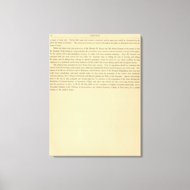 Skrivarens statistiska atlas canvastryck (Framsida)