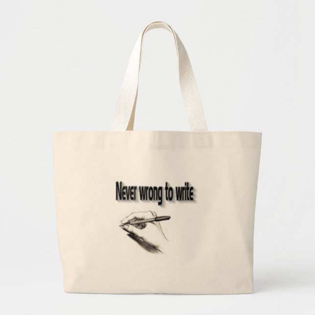 Skrivarens tote bags jumbo tygkasse (Framsidan)